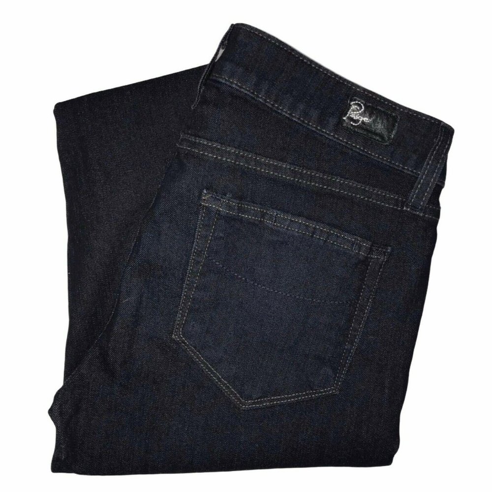 Paige Skyline Dark Wash Skinny Jeans 28 31